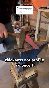 Bladesmithing 101 - Keeping knives straight during forging
