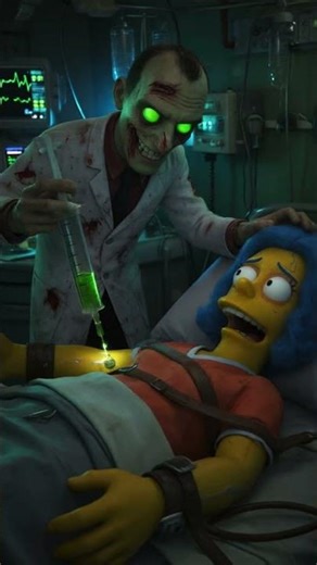 Simpson family is injected with zombies #thesimpsons #simpsons #shortvideo