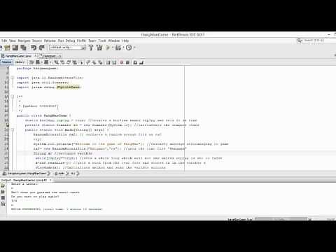 Netbeans Simple HangMan Game(Code in Description)