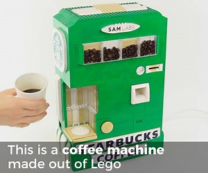 FE: This coffee machine is made out of Lego Credit: https://www.youtube.com/watch?v=kS_osZjyw_Y | LOLKidz