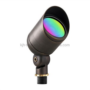 [Hot Item] RGBW Integrated Smart Landscape Lighting Bluetooth RF Remote Control Brass Landscape Lighting