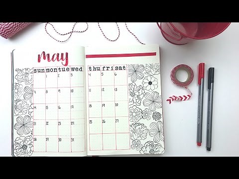How to - Bullet Journal Calendar Ideas