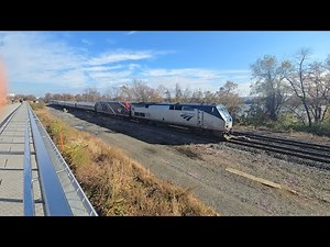 P42DC 148 and ALC-42 375 lead Amtrak Cardinal Train 51