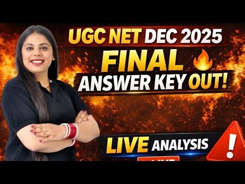 UGC NET DEC 2025 FINAL ANSWER KEY OUT 🔥 | LIVE Analysis BY SHEEMAL BHAGI