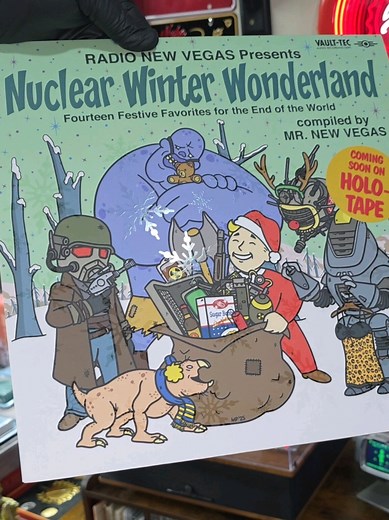 Mr. New Vegas finally came through with Nuclear Winter Wonderland!!! This isn't an official release, like some vinyl records I've shown before. This one is more of a