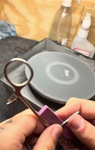 Sharpening veterinarian tools