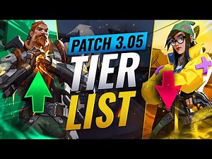 NEW UPDATE: BEST Agents TIER LIST! - Valorant Patch 3.05