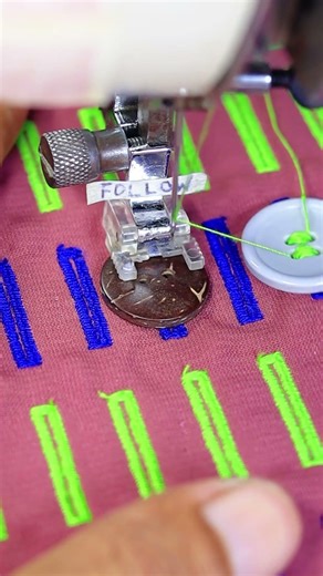 Sewing Buttons Perfectly Using a Special Machine