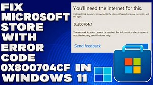 How To Fix Microsoft Store with Error Code 0x800704cf in Windows 11/10 [Solution]