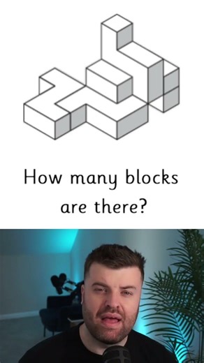How many blocks are there? #reasoning #spatial