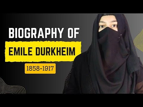 Biography of Emile Durkheim (1858-1917) || French sociologist || Contributions and Important Work