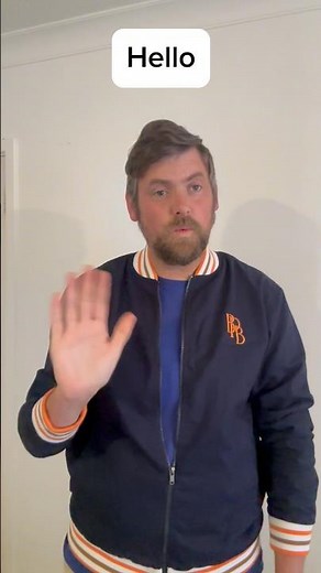 How to sign Hello in British Sign Language (BSL) #deaf #britishsignlanguage #hello #deafcommunity