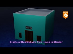How to Low Poly House in Blender 4.4 – Easy Tutorial for Beginners