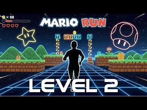Mario RUN Immersive Viral Interactive Warm Up | Challenge | Fun Workout |Party Game