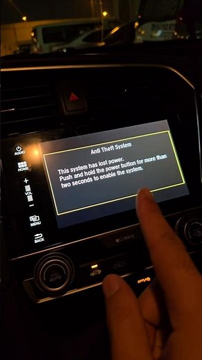 Anti theft system has lost power issue fix | Honda civic 2017-2025 #hondacivic #automobile