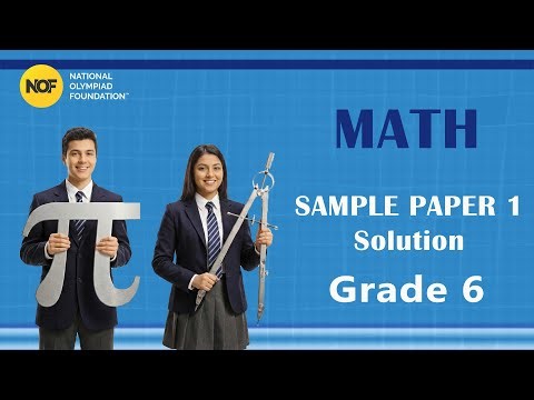 CLASS 6 - Math - NOF Sample paper solution - 1