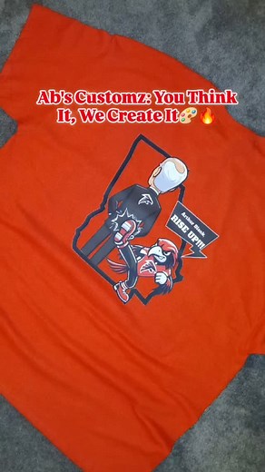 In Red Too, Designed & Produced by Ab's Customz‼️ DM to Order Your Custom Merch Needs‼️ 🔥Ab's Customz🔥 Let us bring your vision to life‼️ #custommade #custom #merch #merchandise #custommerch #atlanta #riseup #nflmerch #nflfootball #atlantafalcons #falcons #fashion | Sustain/A.B.'S Customz