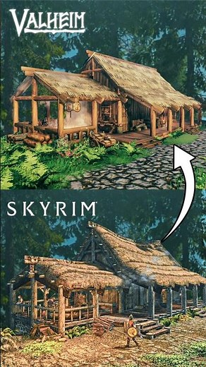 I Built Legendary Riverwood Blacksmith’s House from Skyrim in Valheim