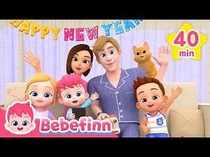 🎊 Happy New Year Songs for KidsㅣBebefinn's Celebration Nursery Rhymes