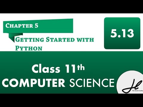 5.13 Debugging || computer science class 11 || ch -5
