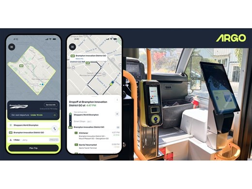 Argo Completes Integration with Ontario's PRESTO Fare System and GO Transit Feeds