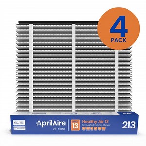Reviews for AprilAire 213 20 in. x 25 in. x 4 in. MERV 13 FPR 12 Pleated Filter For Air Cleaner Models 1210/1620/2210/2216/3210/4200 (4-Pack) | Pg 1 - The Home Depot