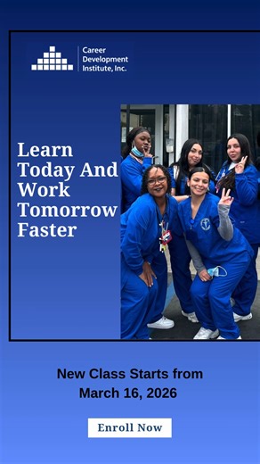 Jumpstart your career with practical training and personal guidance at CDI. 🌟 Gain real-world skills quickly, learn from experts, and step confidently into your dream job. 🎓💼 Call us at 310-559-0225 or visit our website at https://cdi.edu for more information about our top-ranked program. . . . . . . . #CDI #CareerTraining #JobReadySkills #HandsOnLearning #SmallClassesBigImpact #CareerSuccess #LVNProgram #NursingSchool #LearnAndGrow #CaliforniaEducation | Career Development Institute, Inc.