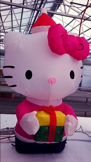 Hello Kitty Christmas Inflatable #hellokitty #christmasinflatables #christmas #inflatable #gemmy