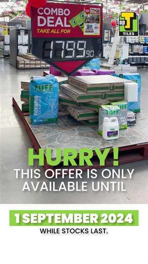 14K views · 72 reactions | Upgrade any room with the perfect match! Our Palladian Grey and Brown Tile Combo adds a stylish and modern touch to any room.  Easy to clean and built to last, this combo is perfect for any home makeover. Shop in-store or online, Sale ends 1 September, don't miss out!  #TOPTTiles #TopT #EveryPriceALowPrice #SouthAfrica #home #HomeImprovement #Homerenovation #Bathroom #Kitchen #Bedroom #Tiles #Baths #shower #Decor #Ceilings #paint #diy | TOP T Tiles | Facebook