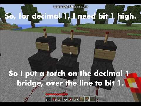Minecraft Decimal to Binary Decoder Tutorial