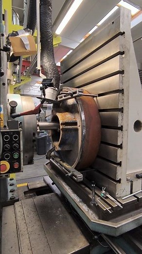 TOS w100a HBM boring stuffing box for Warman pump #machine #machinist #asmr #hbm #warman #boring