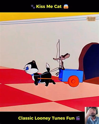 7.2K views · 233 reactions | Kiss Me Cat  Marc Anthony’s Hilarious Mission to Train a Kitten! Classic Looney Tunes | All About Cartoon | Facebook