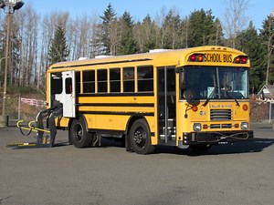 2001 Bluebird TC2000 22 1 Passenger ADA School Bus - B00728 | Northwest Bus Sales, Inc
