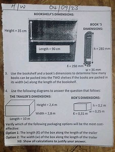 BOOKSHELF'S DIMENSIONS:Height = 35 cmLength = 90 cmBOOK'S D... | Filo
