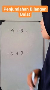535K views · 4.6K reactions | Penjumlahan Bilangam Bulat #reels #fyp #viral #mathematic #matematika | Ani Meria | Facebook