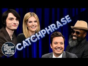 Catchphrase with Finn Wolfhard and Meghann Fahy | The Tonight Show Starring Jimmy Fallon