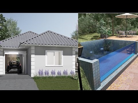 CASA PEQUENA COM PISCINA E DECK