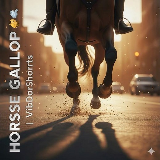 Horse Gallop Sound Effect 🐎 | Realistic Hoofsteps on Concrete | VibeDrops #100