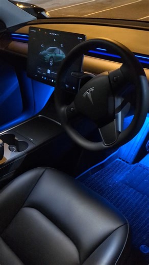 Tesla Model Y ambient lighting upgrades