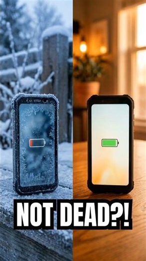 Cold Weather Phone Battery Trick Nobody Talks About #shorts #battery #hack