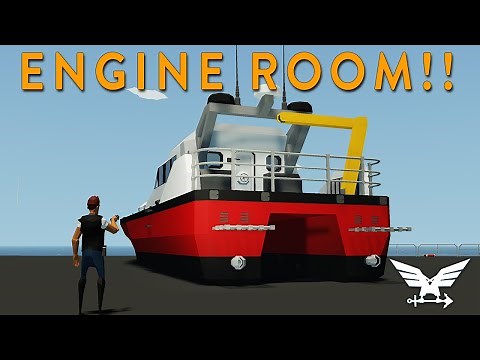 ENGINE ROOM!!! - SAR Boat Build - Part 3 - Stormworks