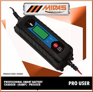Need a reccharge? Get your Professional Smart Battery charger (4AMP) at Midas! | MIDAS