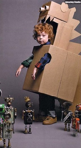 DIY Cardboard Robot Costume