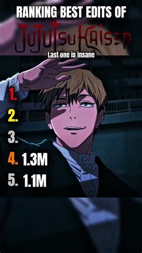 Ranking Best JJK Edits 💀#anime #animeshorts #viral #edit