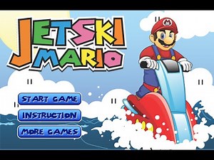 Mario JETSKI Game , Cartoon Game For Kids