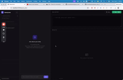 QueryLens - 9 February 2026 | Bryan Beshore