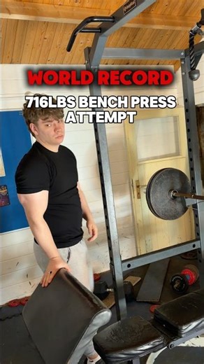 World Record Bench Press attempt #gym #fitness #workout