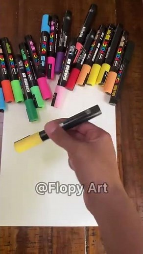How To Draw Using Posca Markers!!! Tutorial! (#shorts)