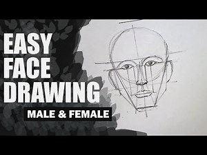 How to Draw a Realistic Face – Front View | Easy Step-by-Step Drawing Tutorial