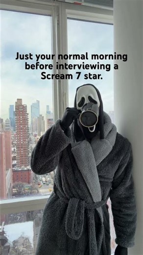 Just a normal morning before interviewing a star of Scream 7 for your podcast. #scream #scream7